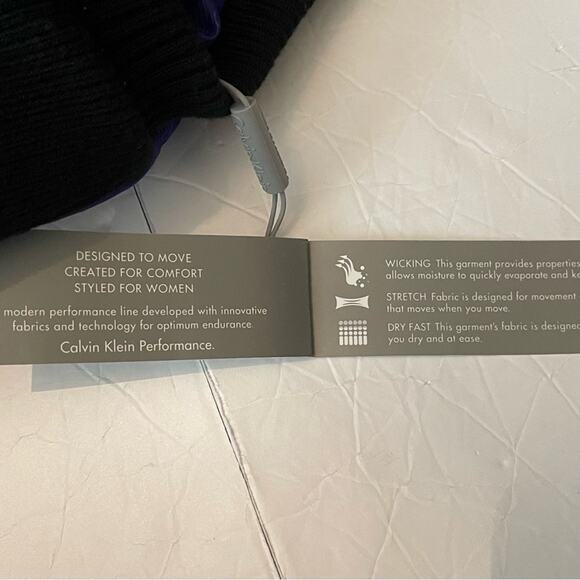 Calvin Klein Cobalt Blue & Black GorpCore Quilted Zippered Vest NWT Size L - Picture 10 of 12